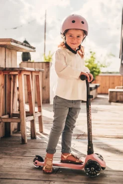 SCOOTRIDE Hjelm S-M Rose- Cykelhjelme & Tilbehør