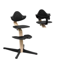 Stokke Nomi Højstol bøg - natural black inkl. babysæt-Børn Højstole Med Tilbehør