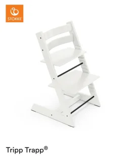 Tripp Trapp® Højstol bøg inkl. newborn sæt - hvid-Børn Højstole Med Tilbehør