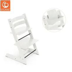 Tripp Trapp® Højstol inkl. babysæt - hvid-Børn Højstole Med Tilbehør
