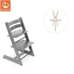 Tripp Trapp® Højstol inkl. sele - storm grå-Børn Højstole Med Tilbehør