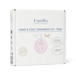 Vanilla COPENHAGEN Hånd og fodaftryk - Ler - Ophæng - Pink- Hånd- & Fodaftryk