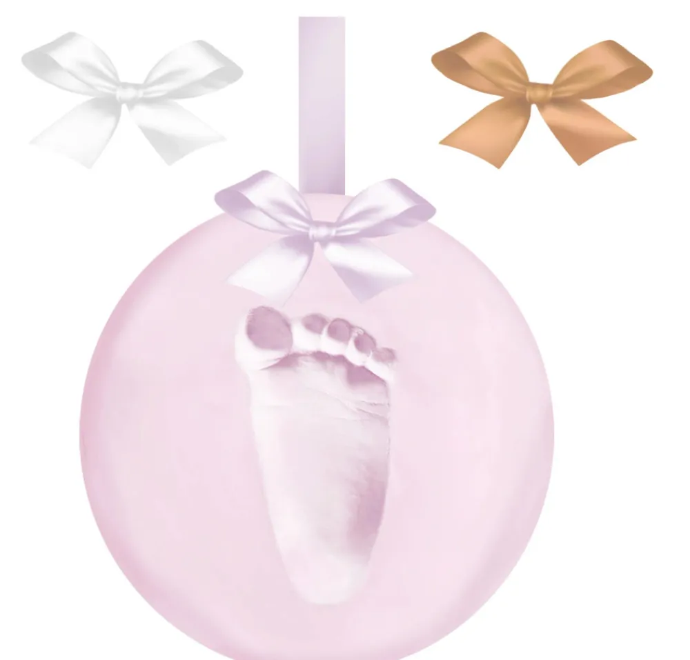 Vanilla COPENHAGEN Hånd og fodaftryk - Ler - Ophæng - Pink- Hånd- & Fodaftryk