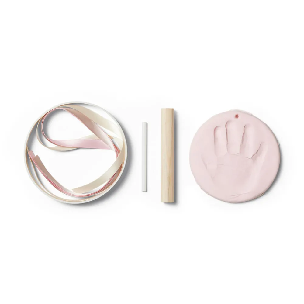 Vanilla COPENHAGEN Hånd og fodaftryk - Ler - Ophæng - Pink- Hånd- & Fodaftryk