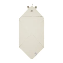 Pippi Håndklæde med hætte - Egret - 83*83 cm-Børn Badekåber & Håndklæder