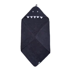 Pippi Håndklæde med hætte - Odyssey Gray - 83*83 cm-Børn Badekåber & Håndklæder