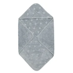 Müsli Håndklæde med hætte, 70 x 70 cm - Jasmin blue-Børn Badeslag & Ponchoer