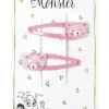 Ella & Monster Hårclips Pink Bear- Festtøj & Tilbehør