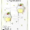 Ella & Monster Hårclips White Cup Cake- Festtøj & Tilbehør