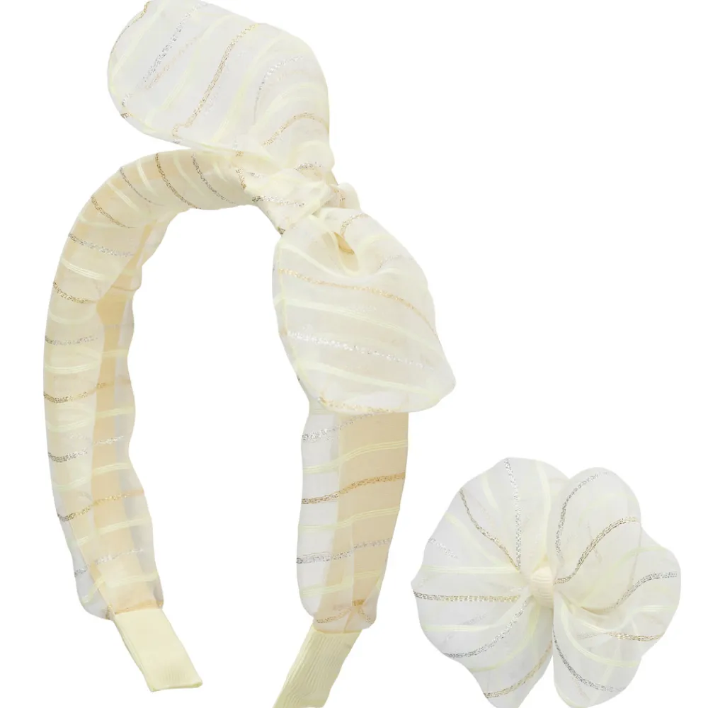 Jocko Hårpynt sæt - Gul- Festtøj & Tilbehør