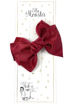 Ella & Monster Hårspænde Romantisk Sløjfe Rød- Festtøj & Tilbehør