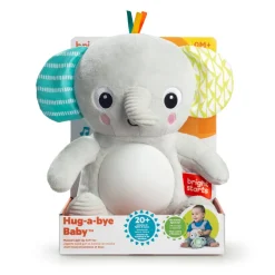 Bright Starts Hug-a-bye Baby musikalsk elefant-plysdyr med lys- Bamser Med Musik