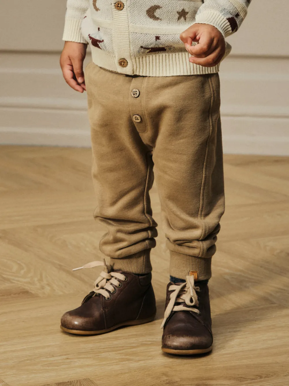 Lil' Atelier Ilondon Ras Loose Sweatpants - Sepia Tint- Bukser