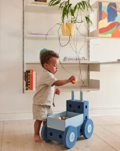 MODU 3-in-1 Baby Walker Deep Blue /Sky Blue- Store Byggesæt|Tumlemøbler