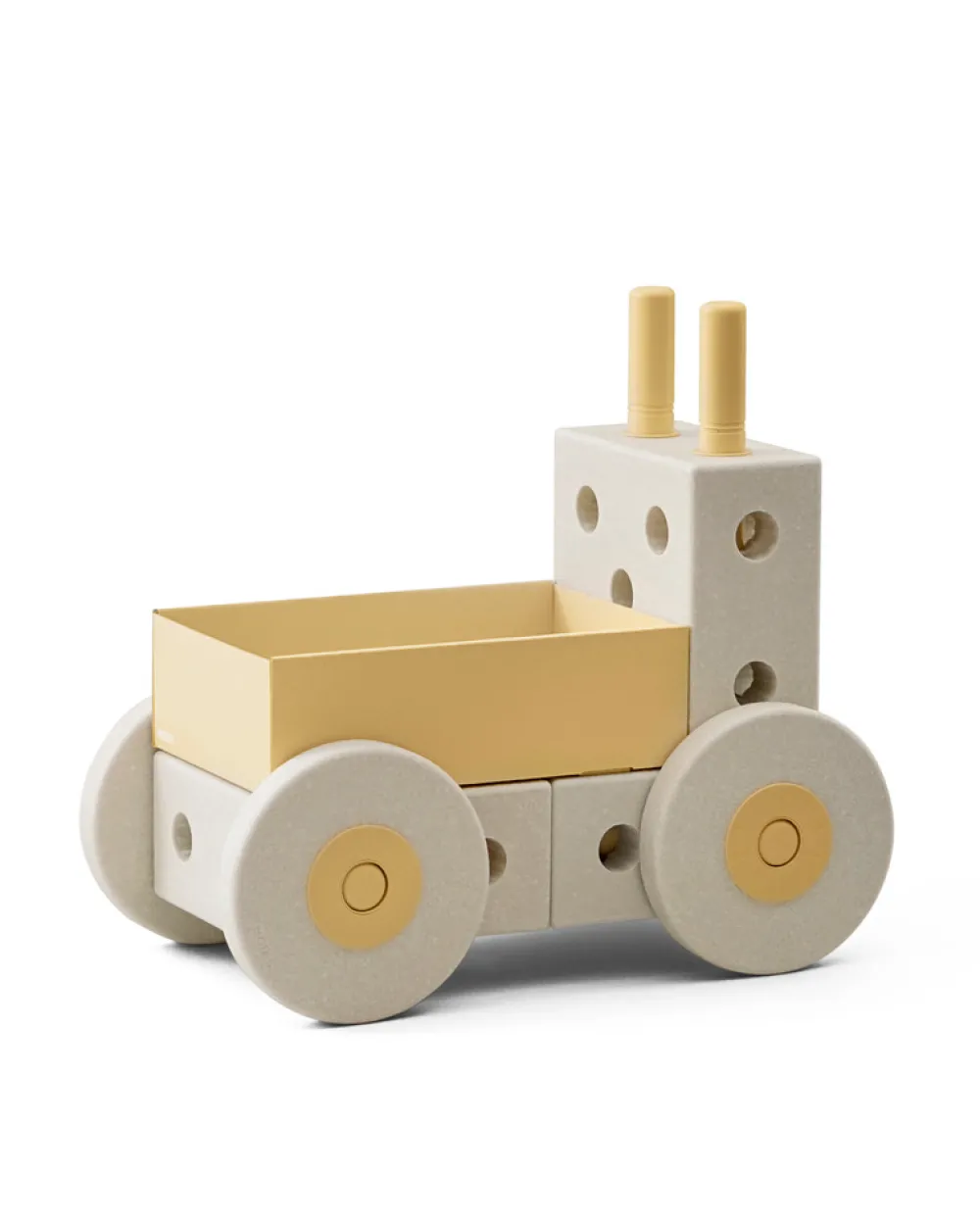 MODU 3-in-1 Baby Walker Sand Grey / Honey Yellow- Gåvogne & Aktivitetsborde