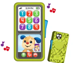 Fisher-Price 2-in-1 Slide to Learn Smartphone Nordics- Legetelefoner & -Tablets