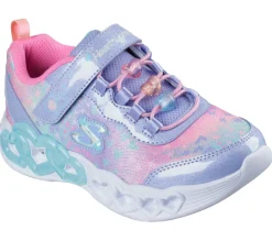 SKECHERS Infinite Heart Lights - LVMT- Sneakers Med Blink|Sneakers Med Lys