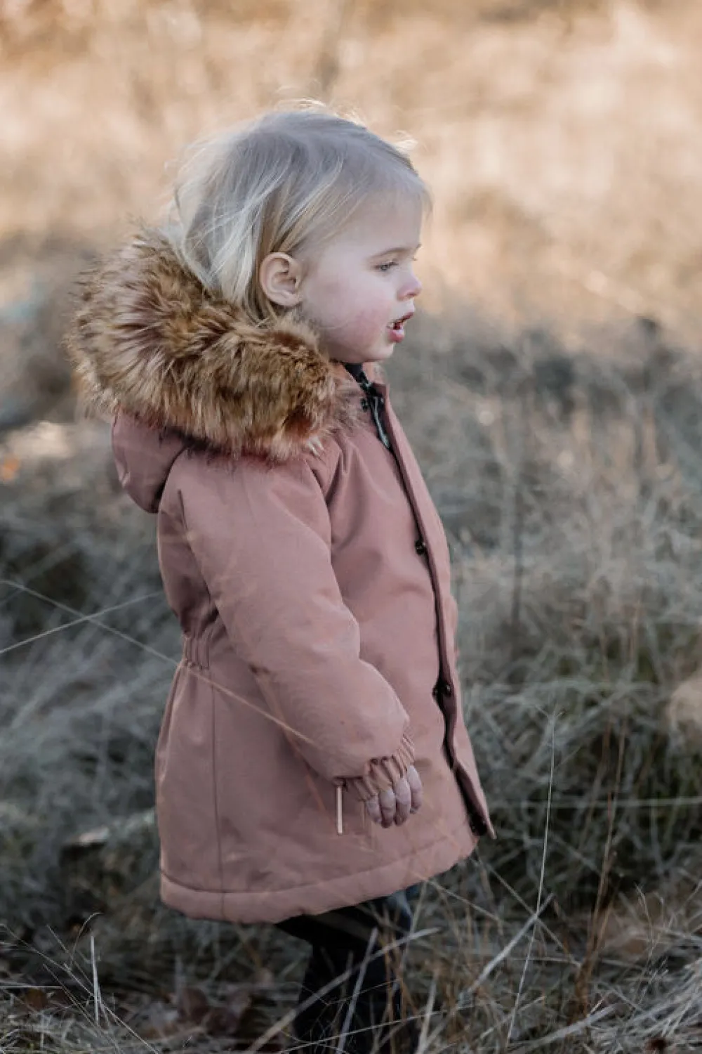 Color Kids Jakke m. Fake Fur - Antler- Vinterjakker & Bukser