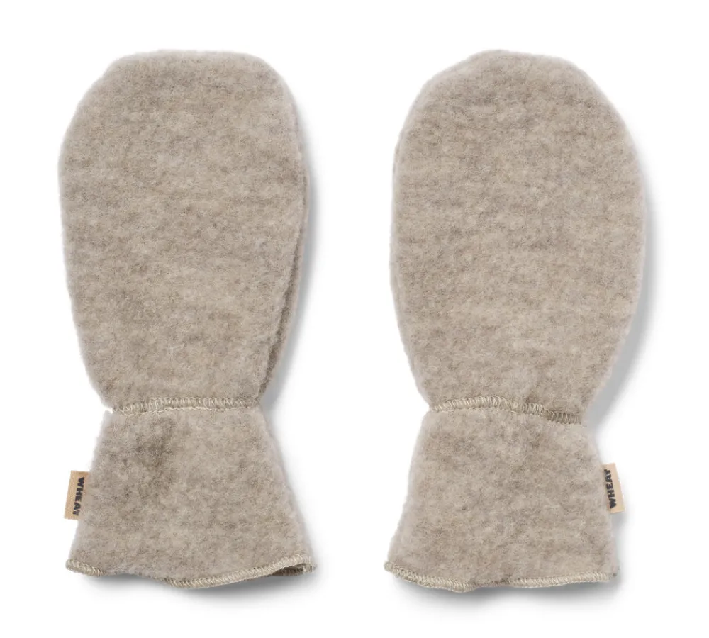 Wheat Jay Uld Fleece Luffer - Khaki melange- Luffer & Vanter|Uldhuer, Uldvanter & Uldfutter