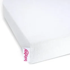 Babybay Jersey lagen, deluxe 2 stk. til Side by side seng Boxspring XXL - hvid-Børn Lagner & Vådliggerlagner