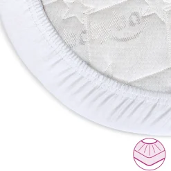 Babybay Jersey lagen, deluxe 2 stk. til Side by side seng Boxspring XXL - hvid-Børn Lagner & Vådliggerlagner