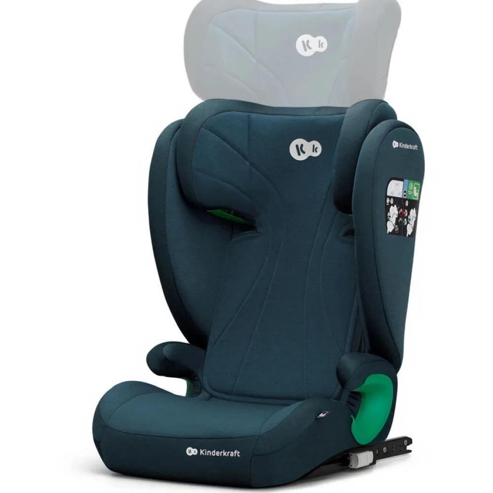Kinderkraft Junior Fix 2 i-Size - harbor blue- Autostole 100-150 Cm (4-12 År)