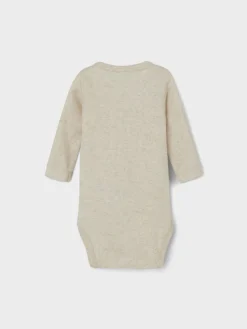NAME IT Kab langærmet body NOOS - peyote melange- Bodystocking Langærmet