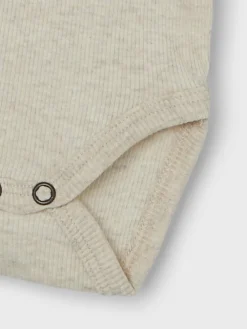 NAME IT Kab langærmet body NOOS - peyote melange- Bodystocking Langærmet