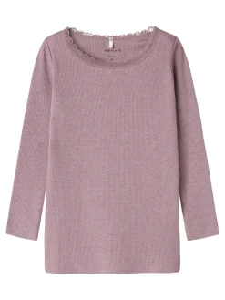 NAME IT Kab langærmet top - Elderberry- Bluser