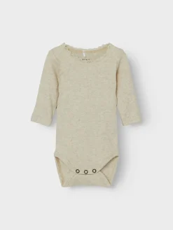 NAME IT Kab 2p ls body - PEYOTE MEL- Bodystocking Langærmet|Multipack
