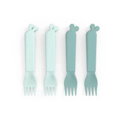 Done By Deer Kiddish gafler 4 stk. Raffi - blå- Bestik