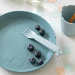 Done By Deer Kiddish gafler 4 stk. Raffi - blå- Bestik