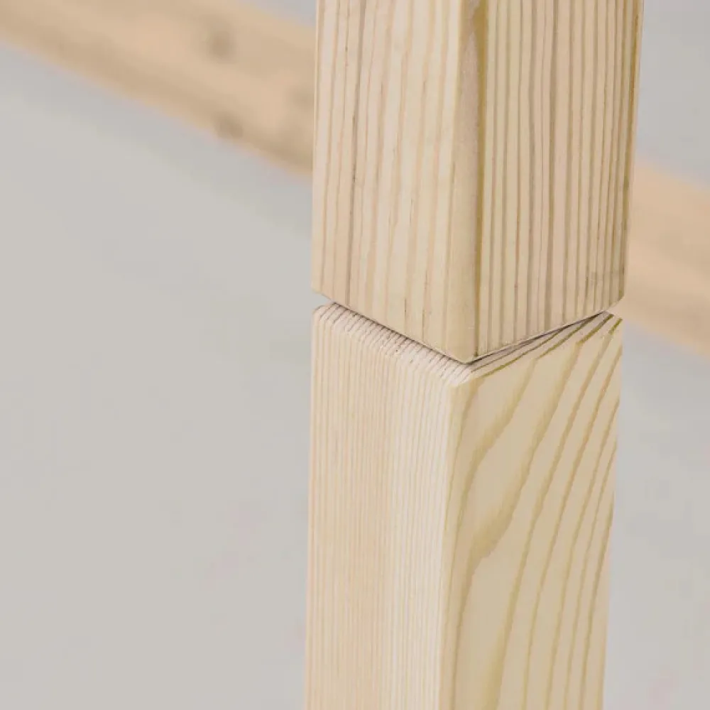 Hoppekids Køjeseng inkl. bund, Eco comfort 90x200 cm. - Natur-Børn Juniorsenge