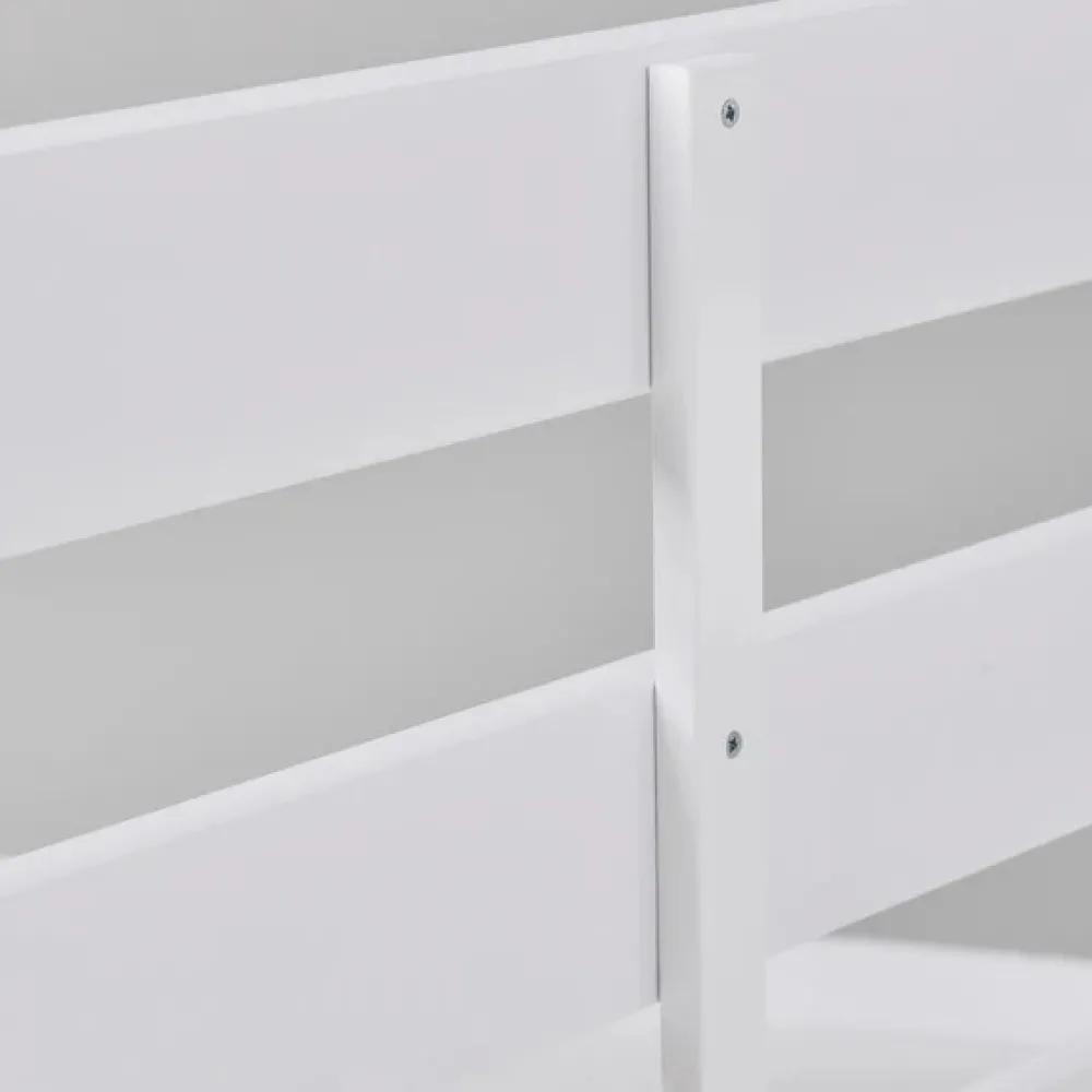 Hoppekids Køjeseng inkl. bund, Eco comfort 70x160 cm. - Hvid-Børn Juniorsenge