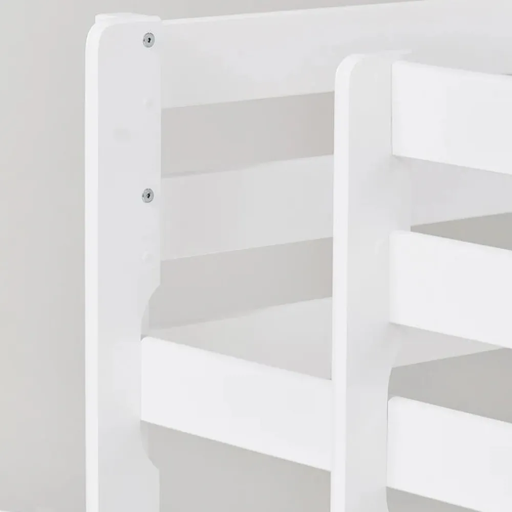 Hoppekids Køjeseng inkl. bund, Eco comfort 70x160 cm. - Hvid-Børn Juniorsenge