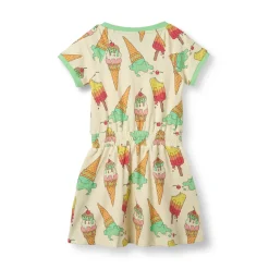 Småfolk Kjole kortærmet - Marsmallow- Kjoler