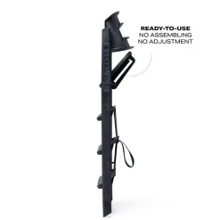 KAOS Klapp højstol foldbar genbrugsplast inkl. bøjle og bakke - sort-Børn Højstole Med Tilbehør