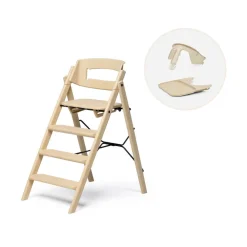 KAOS Klapp højstol genbrugsplast inkl. bøjle og bakke - Sand-Børn Højstole Med Tilbehør