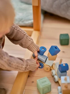 Moover Toys klodstog blå- Trælegetøj