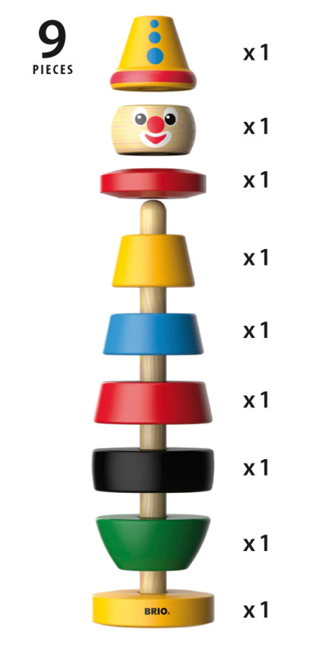 Brio Klovn - FSC®- Stabelklodser