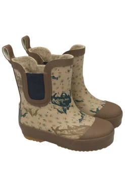 Mikk-Line Kort vinter Gummistøvle - AOP - Coriander- Korte Termostøvler