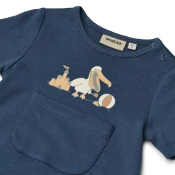 Wheat Kortærmet Sparkedragt Per - 1042- Heldragter U. Fod