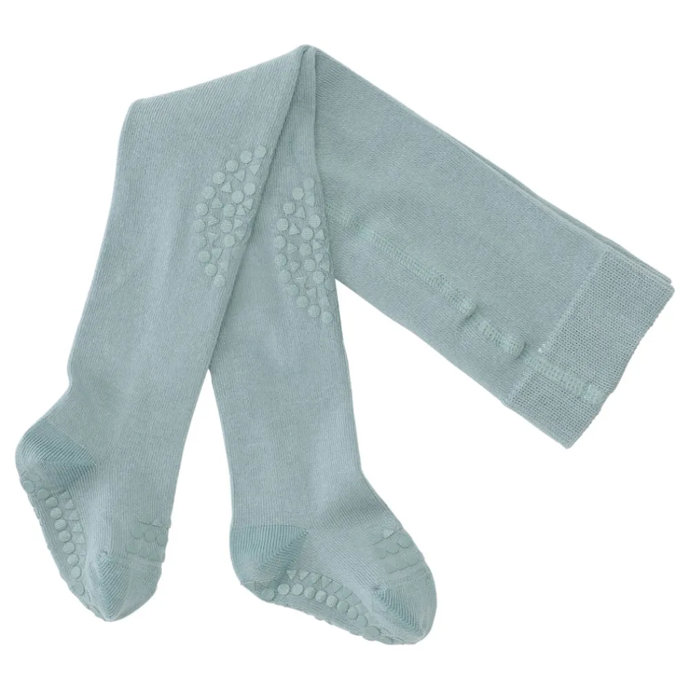 GOBABYGO Kravle Strømpebukser - DUSTY BLUE- Strømpebukser