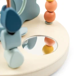 Done By Deer Kuglelabyrint Wally Blå- Trælegetøj