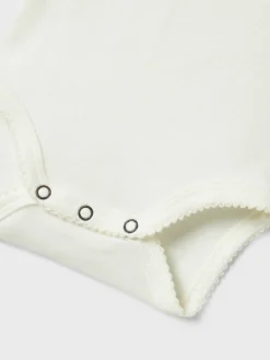 Lil' Atelier Lalo tem kortærmet slim body - COCO MILK- Bodystocking Kortærmet