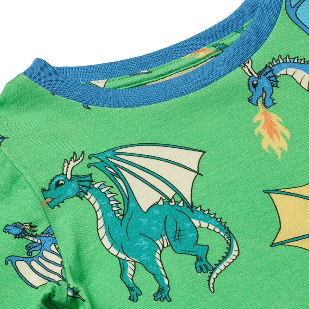 Småfolk Langærmet bluse med flyvende drager - 826- Bluser