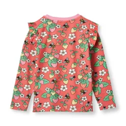 Småfolk Langærmet bluse med jordbær - 534- Bluser