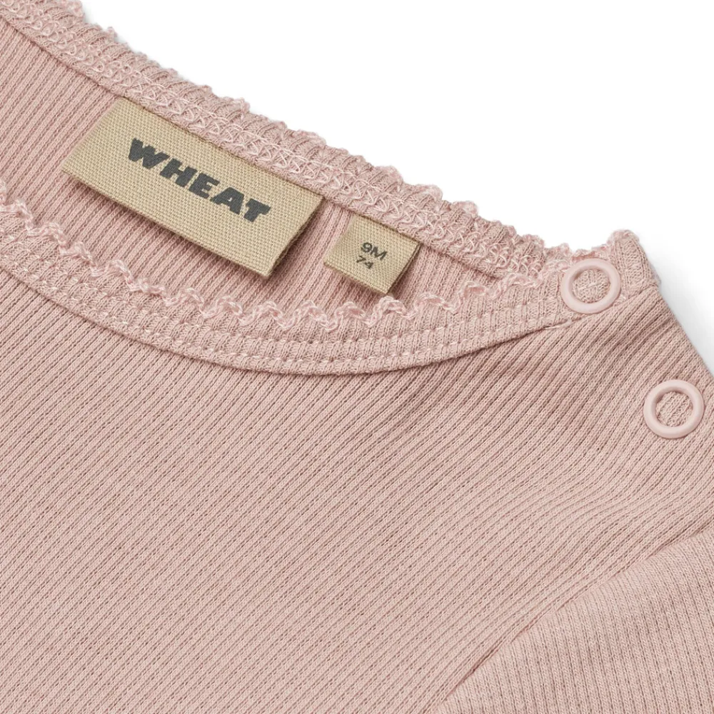 Wheat Langærmet Rib Body Regitze - 2487- Bodystocking Langærmet