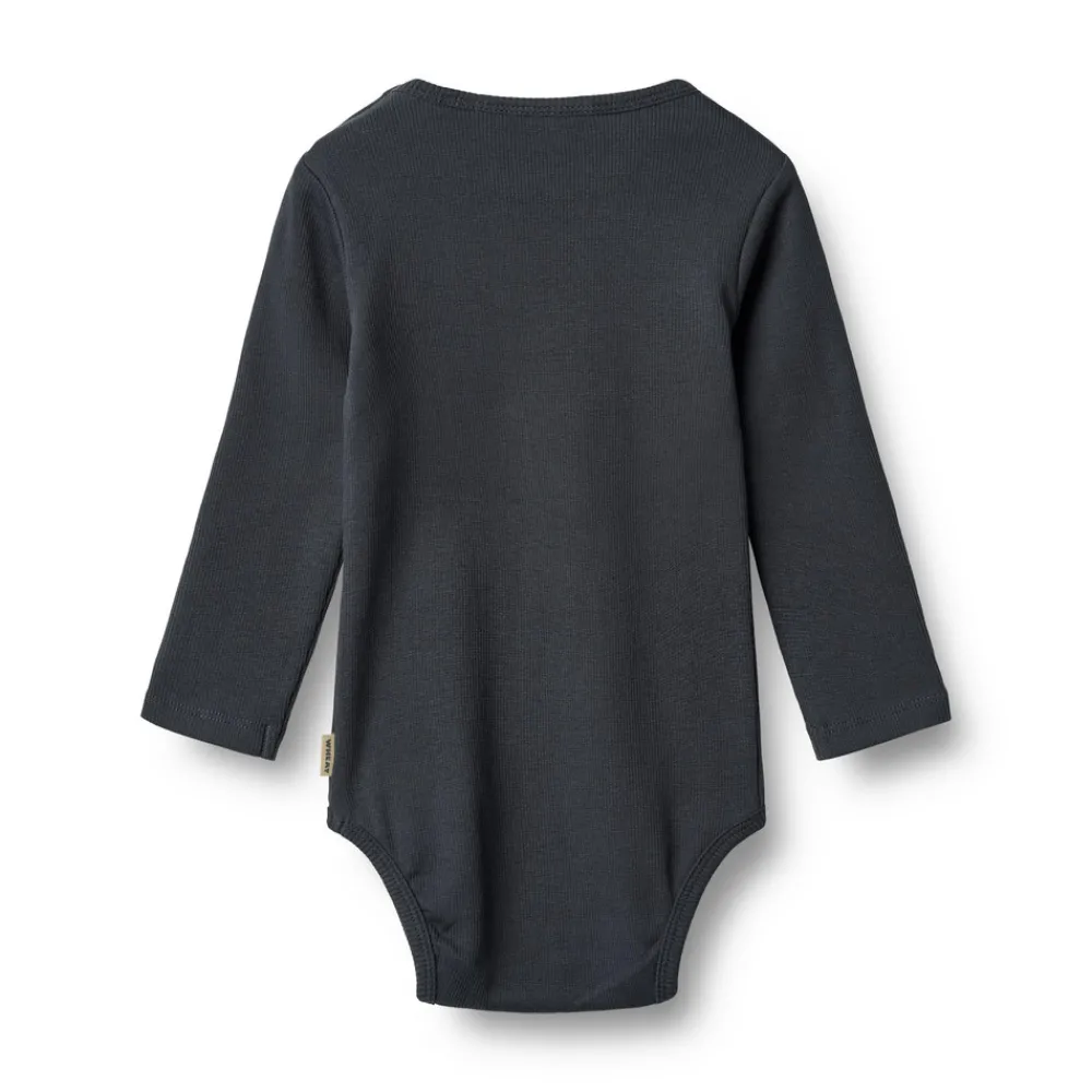 Wheat Langærmet Rib Body Spencer - 1432- Bodystocking Langærmet