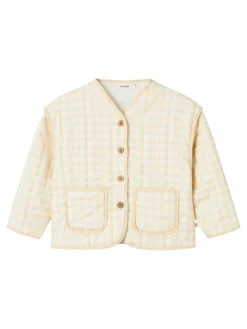 Lil' Atelier Larose ls quilt jakke - COCONUTMIL- Overgangsjakker